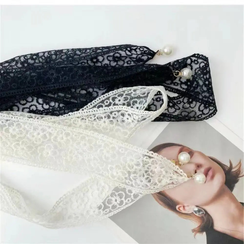 Fashion Sweet Decorative Lace Waist Belts Pearl Pendant Clothing Accessories Chain Belt Elegant Dress Waist Chain for Women