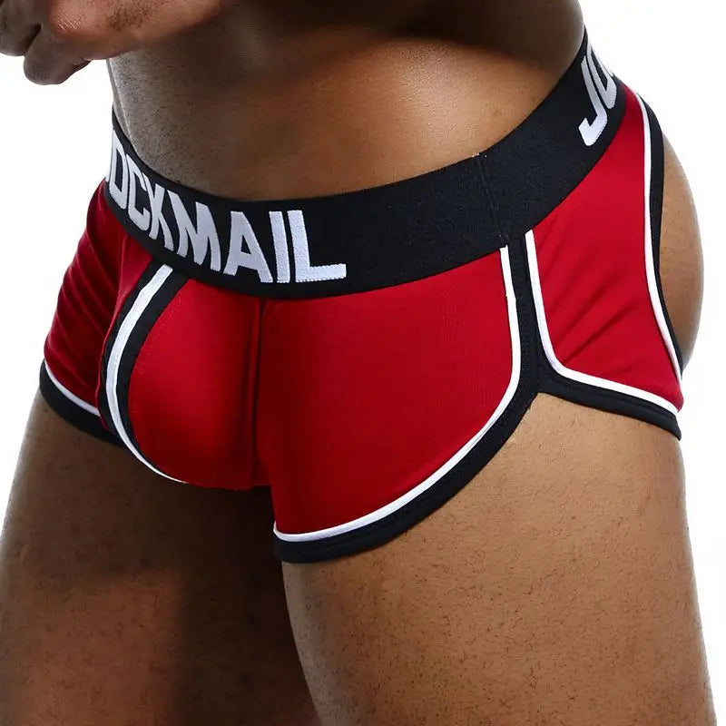 Men's Panties Jockstraps Men Underwear Gay Thong Man Boxer Shorts Underpants Slip Sexy Cotton Pouch Cuecas Gay Thongs G String