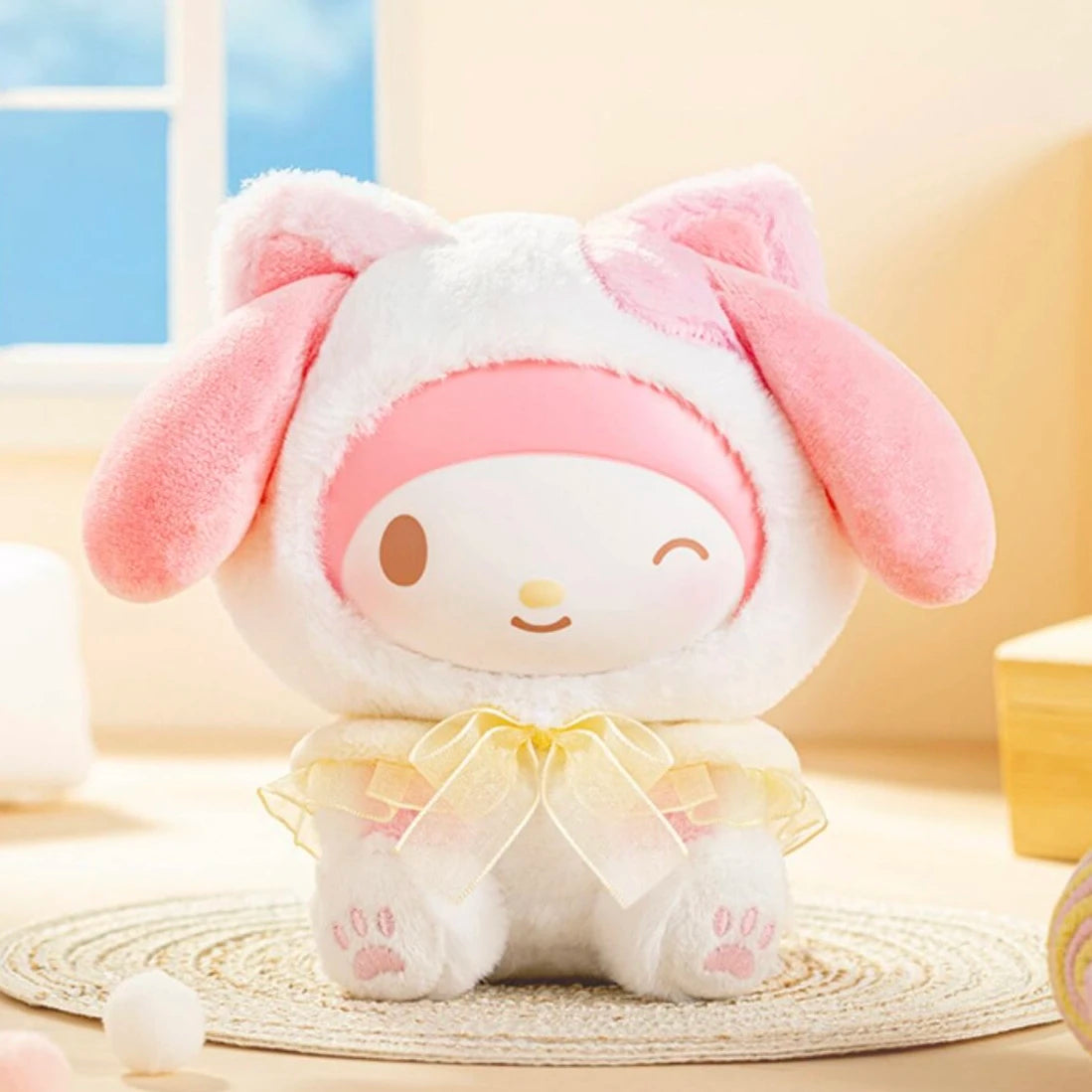 Genuine Play With Kittens Series Blind Box Hellokitty Kuromi Melody Mystery Box Anime Figure Pendant Collection Kid Custom Gift