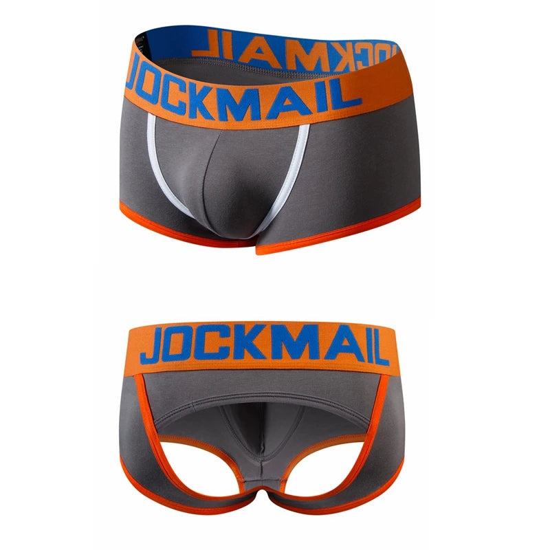 Men's Panties Jockstraps Men Underwear Gay Thong Man Boxer Shorts Underpants Slip Sexy Cotton Pouch Cuecas Gay Thongs G String