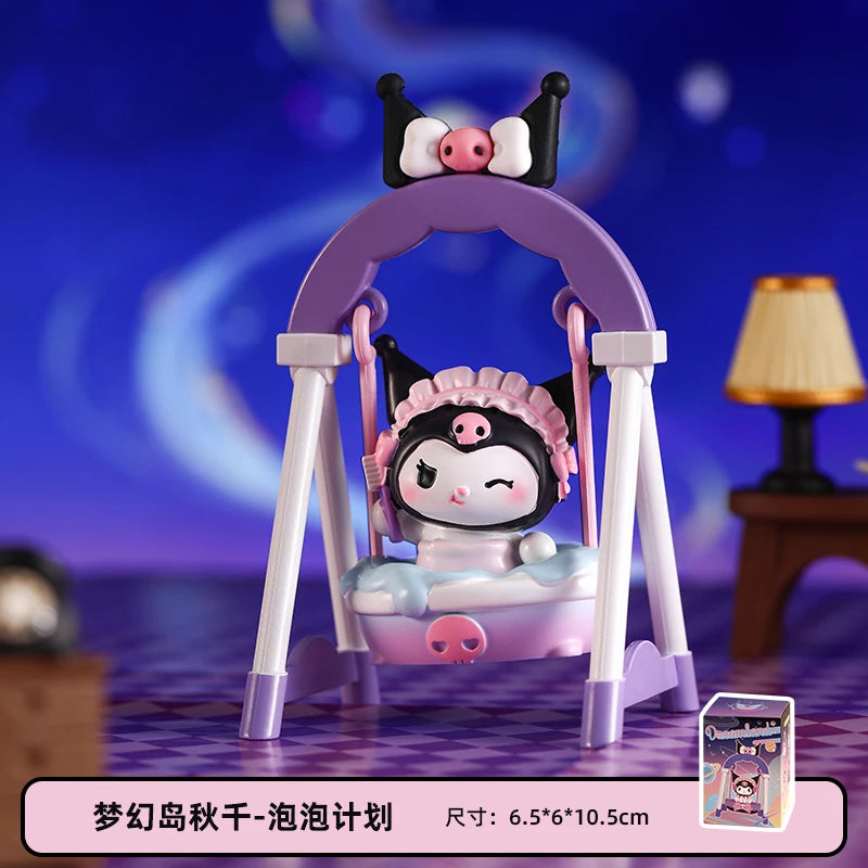 2025 HOT New sanrio kuromi dreamer swing series toys figure kawaii anime kuromi doll table decoration cartoon girl toy gift
