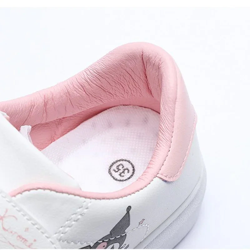 Sanrio Kuromi Cinnamoroll Children Shoes Kawaii Girl Heart Cute Anime Cartoon MyMelody Sneakers Soft Bottom Anti-slip Gift Kid