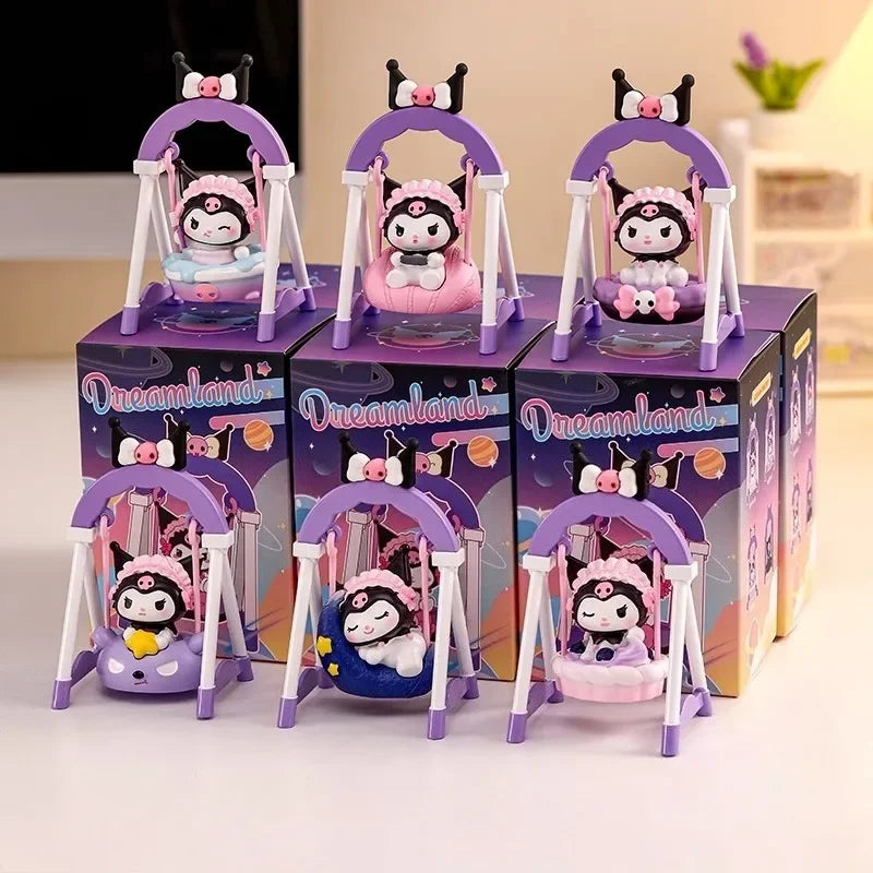 2025 HOT New sanrio kuromi dreamer swing series toys figure kawaii anime kuromi doll table decoration cartoon girl toy gift