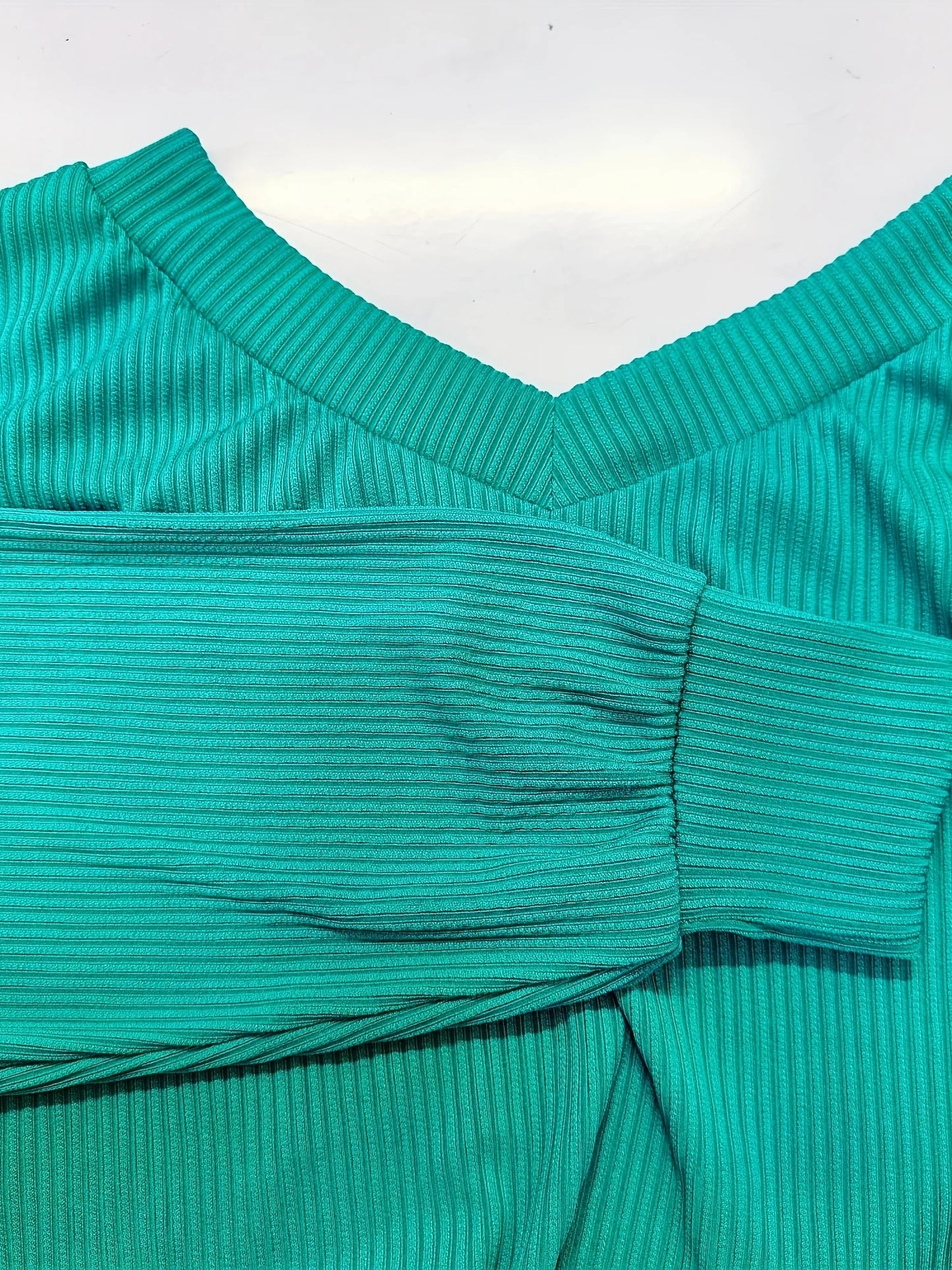 Ruched Bodycon Dress, Sexy Long Sleeve Bag Hip V Neck Mini Dress,Women's Clothing