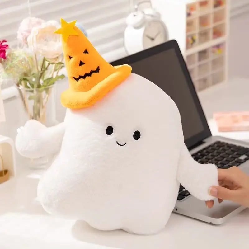 Latest Halloween Ghost Pumpkin Doll Stuffed Plush Toy Handmade Doll Cartoon Anime Cute Birthday Gift for Friends Fun Doll