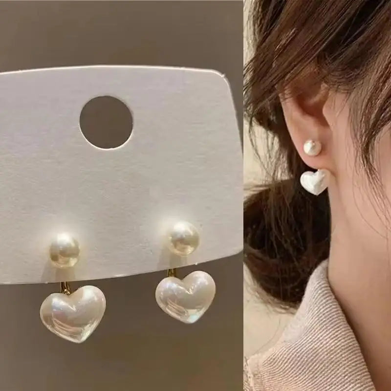 925 Silver Needle Hollow Crystal Swan Earrings For Women Korean Jewelry 2025 Trending New Luxury Animal Pearl Stud Earrings Gift