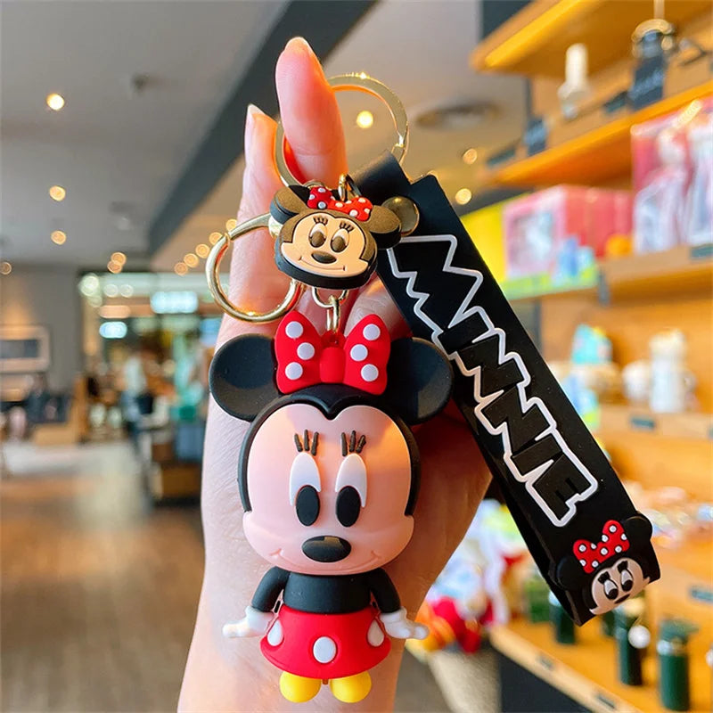 New Kawaii Anime Disney Keychain Toy Story Personalized Variety of Cartoon Doll Keyring Key Chain Car Pendant Kids Toys Gifts