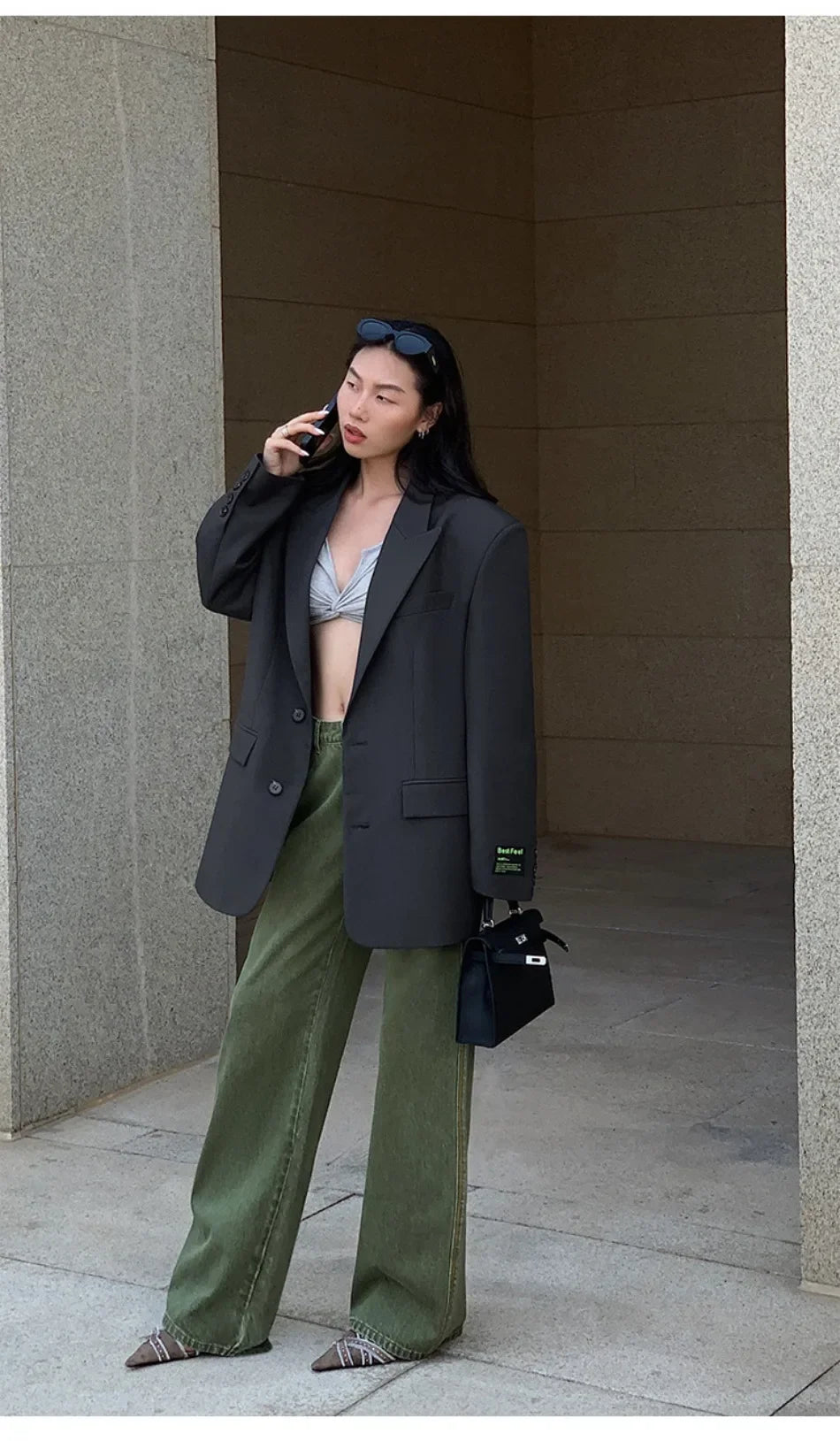 Spring Autumn Clothing Outer Wear New Fashion Women Suit Jacket Casual Coat Office Lady Blazer Wide Shoulder Female Tops