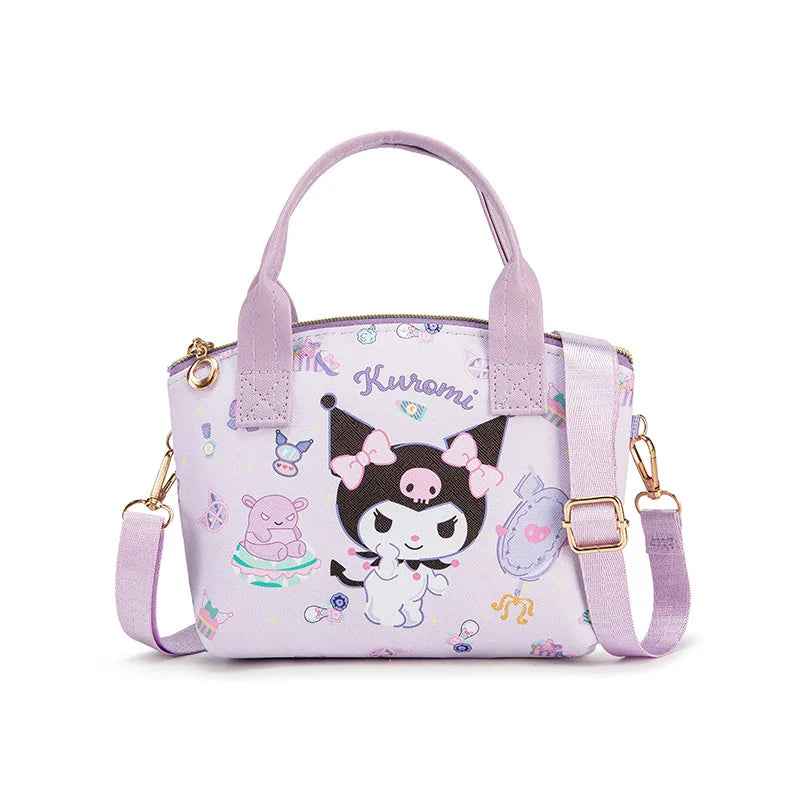 2025 New Sanrio Hello Kitty Cinnamoroll My Melody Kids Cartoon Crossbody Handbag Cute Wallet Purse