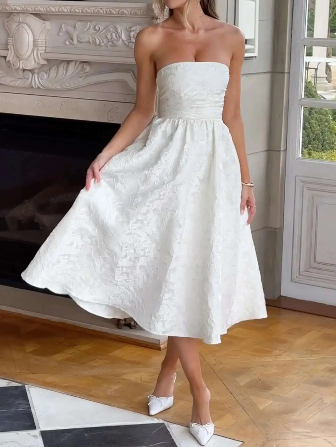 Giyu Club Evening Party Dresses Women 2025 Summer Sexy Bow Halter Long Dress Elegant Jacquard Lace Up Backless Birthday Robe