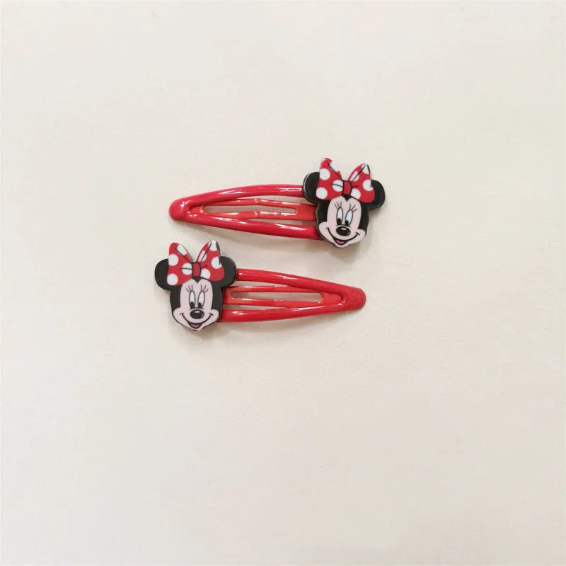 Disney Anime Minnie Mouse Hairrope Hairpin Kawaii Minnie Hair Accessories Cartoon Girl Hairpin Baby Gifts
