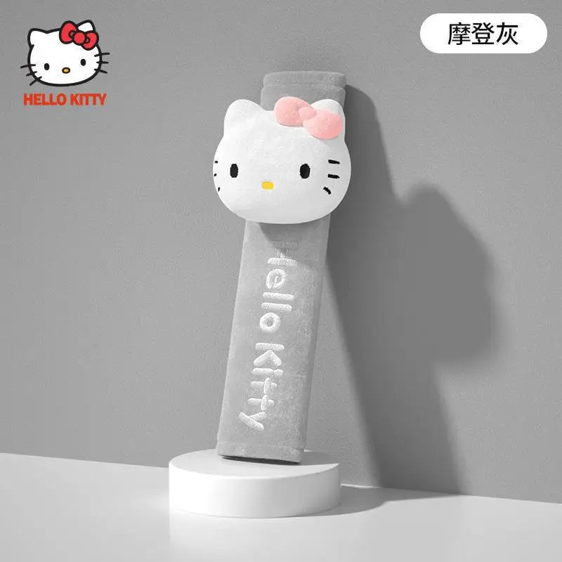 Sanrio Car Child Safety Belts, Seat Shoulder Pads, Anchors, Seat Belt Protectors, Anti-Pinch Neck Hello Kitty Car Accessories