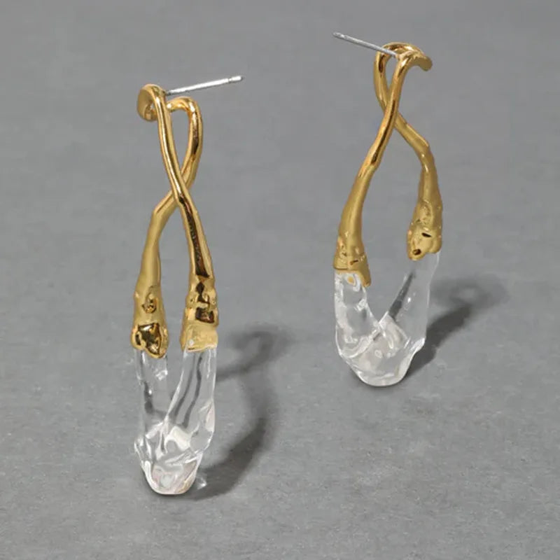 Modern Jewelry European and American Design Irregular Earrings For Women Party Gifts Exaggerative Ear Accessories Hot Selling