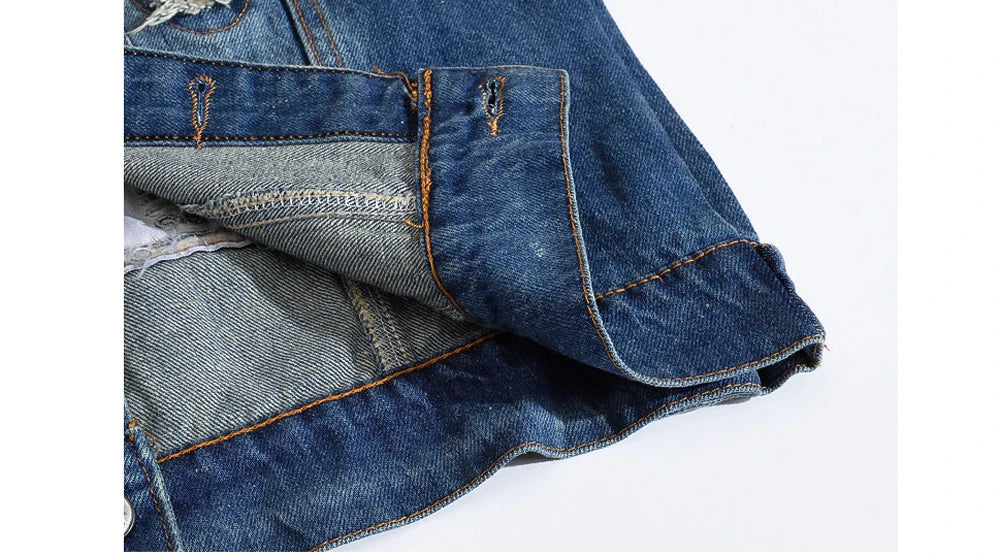 Spring Summer Men's Denim Vest Fashion Male Hip Hop Patch Hole Waistcoats Male Night Club Party Jeans Sleeveless Jacket Clothing