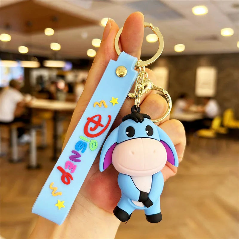 New Kawaii Anime Disney Keychain Toy Story Personalized Variety of Cartoon Doll Keyring Key Chain Car Pendant Kids Toys Gifts
