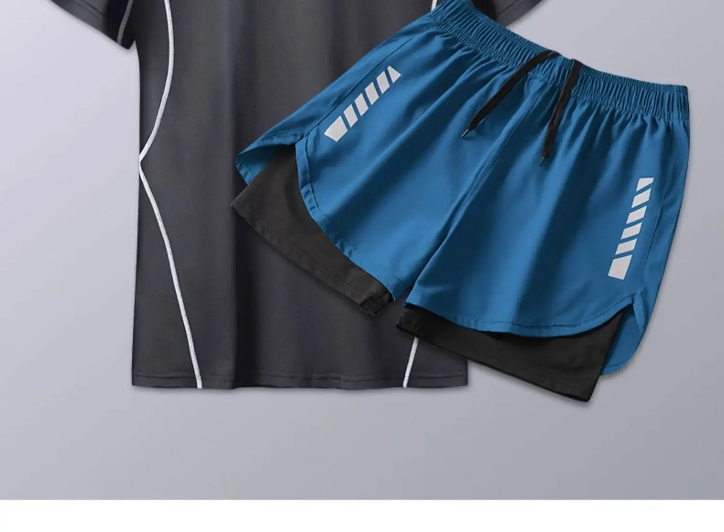 2025 Summer Men's 1-2 Piece Suits Separates Swimsuit Set Anti Embarrassment Swimming Trunks Surfing Beach Wear Sports Clothes