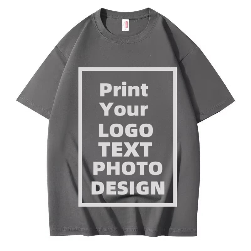 オーダーメイドのカスタムテキストネームTシャツ、独自のメッセージを追加 メンズコットンTシャツ、パーソナライズTシャツ、デザインをプリント メンズTシャツ トップス