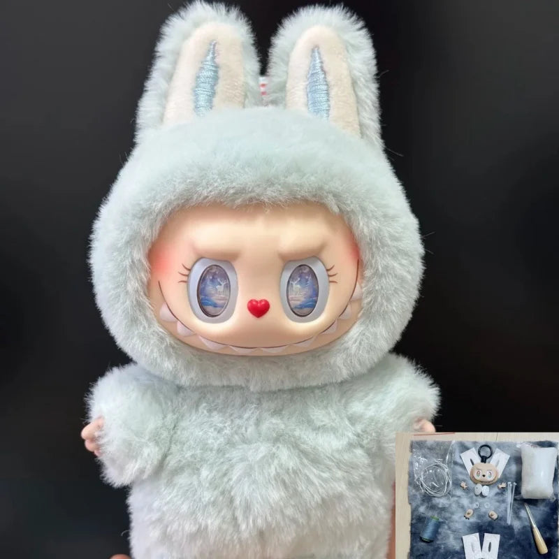 For Labubu Full Set Of Doll-Making Material Kits Diy Handmade Doll Pendant Desktop Ornaments Dolls Accessories Only Material Kit