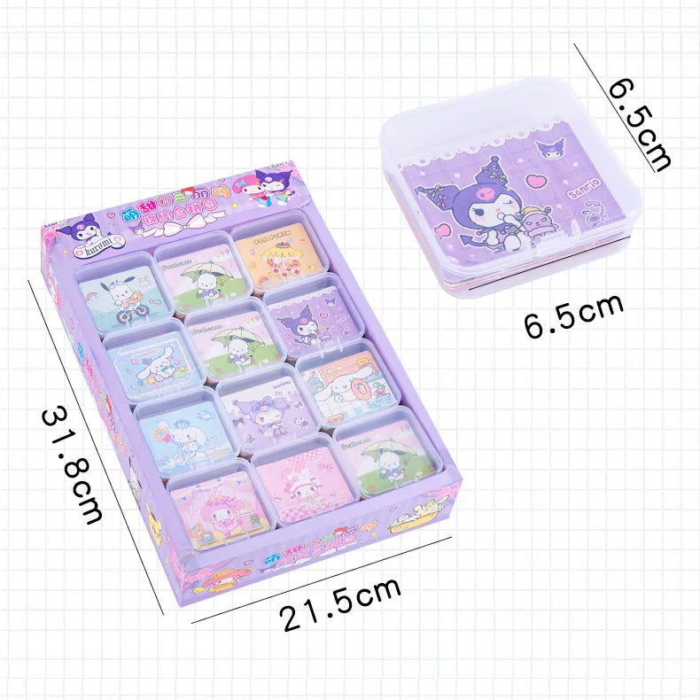 Sanrio Puzzle Kuromi Cinnamoroll Assembly Game Early Learning Educational Cartoon Hellokitty My Melody Toys Kids Gift