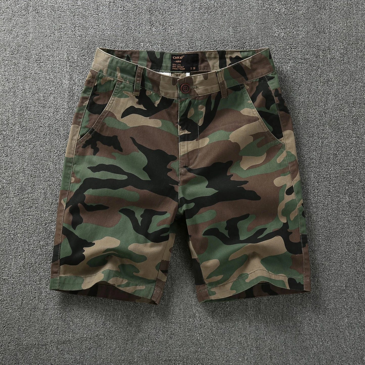 2025 Summer Men's Thin Loose Casual Work Short Pants Simple Wearable Camouflage Wear-resistant Tooling Sports Shorts For Man