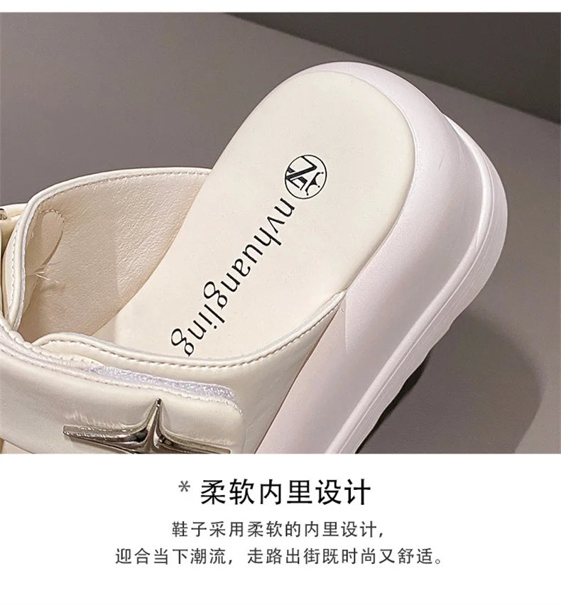 Slippers for Women 2023 Summer New Fashion New Designer Platform Slippers Female Solid Color Fashion Casual Flip Flops Women