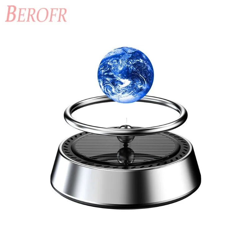 Solar Powered Air Purifier Solar Powered Suspension Planet Car Air Freshener Long Lasting Fragrance Odor Removal Aromatherapy