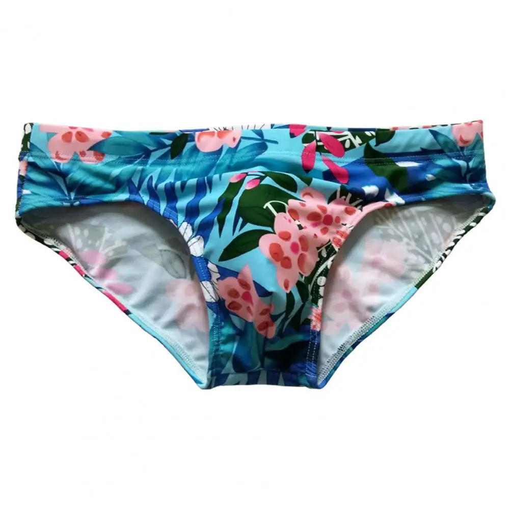 Sexy Floral Print Swimwear Men Beach Shorts Board Surfing Shorts Swimming Trunks Push Up Pad Men Swimsuits Sunga Bathing Suits