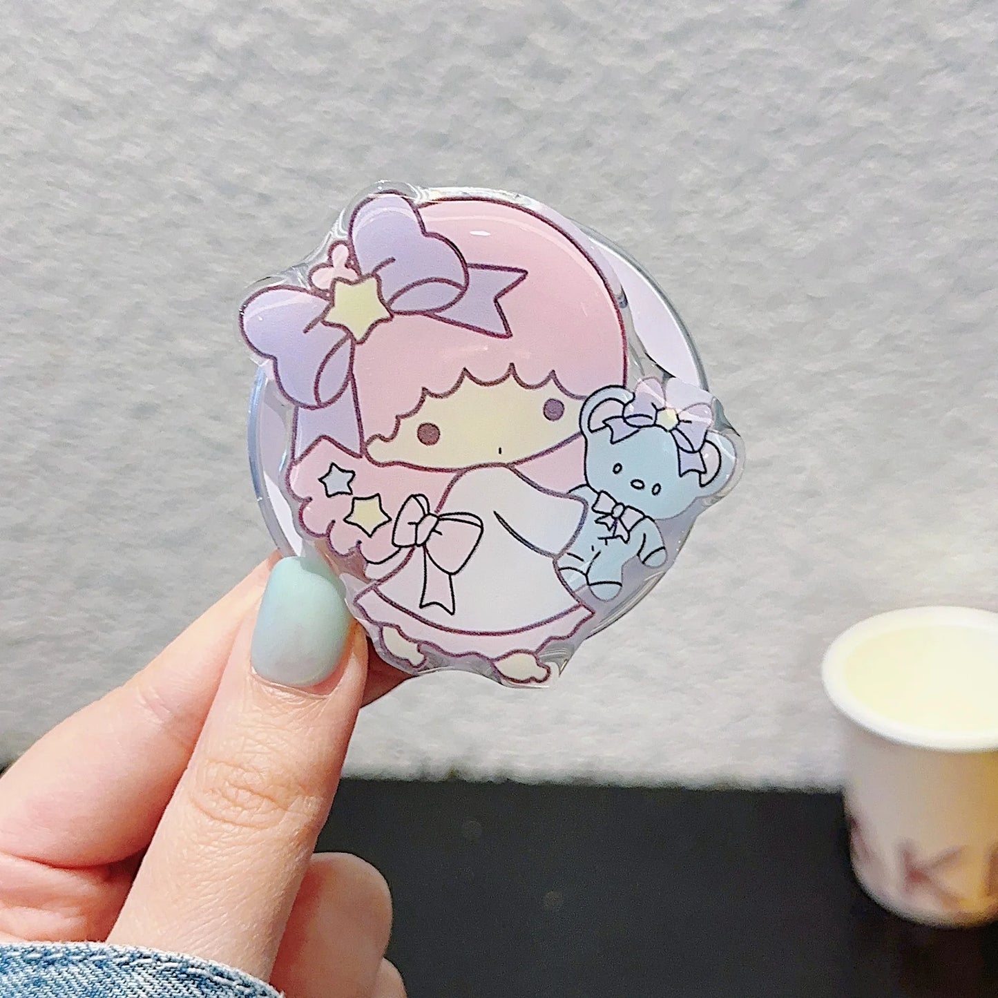 Sanrio Magnetic Mobile Phone Holder Cute Hello Kitty My Melody Kuromi Cinnamoroll Little Twin Star Keroppi Boy Girl Gift