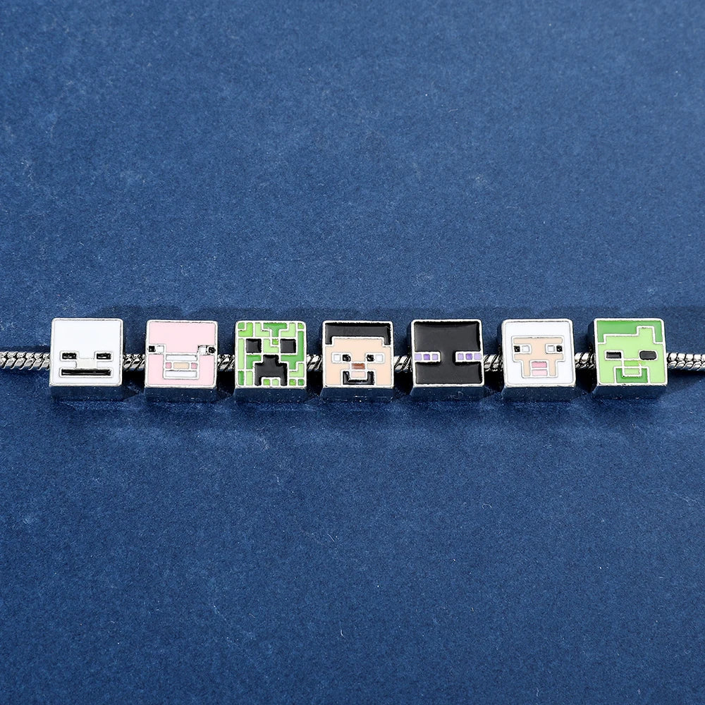 Fashion Beads Bracelet Square Cartoon Sheep Beads Bangle Hand Chain for Men Women Kawaii Accessories Jewelry