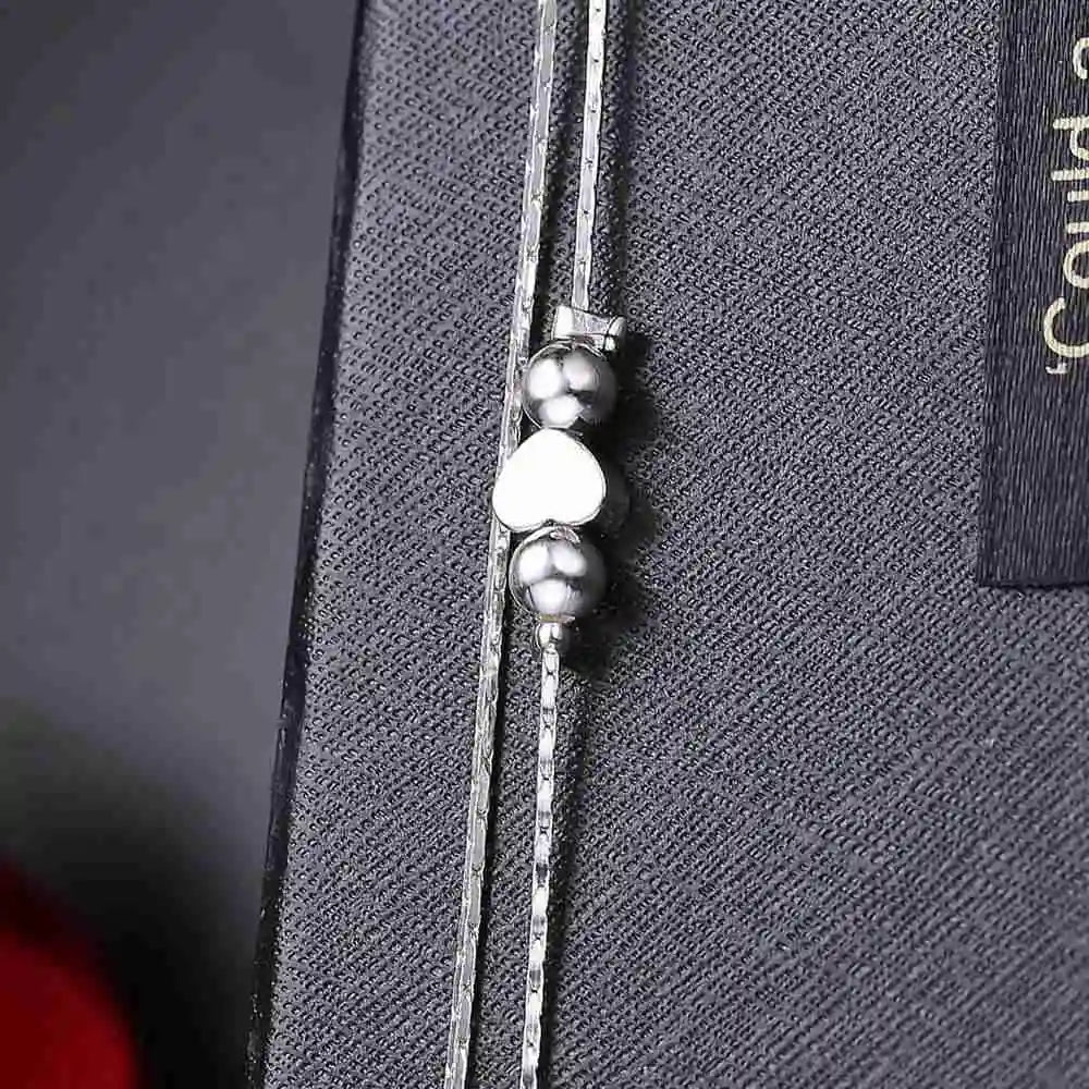 Heart Shaped Foot Chain Anklets Bracelets 925 Sterling Silver Fashion Jewelry For Women Wholesale