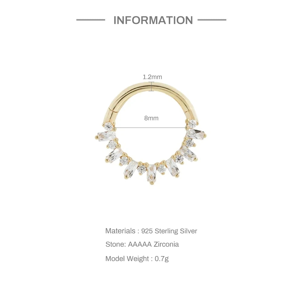 Aide 925 Sterling Silver 1pc Geometry Multi Piercing Stud Earrings For Women K Gold Simple Elegant Tassel Jewelry Gift Pendiente