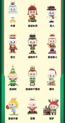 POP MART Labubu The Monsters Let's Christmas Series Mystery Box Guess Bag Toys Doll Cute Anime Figure Desktop Ornaments