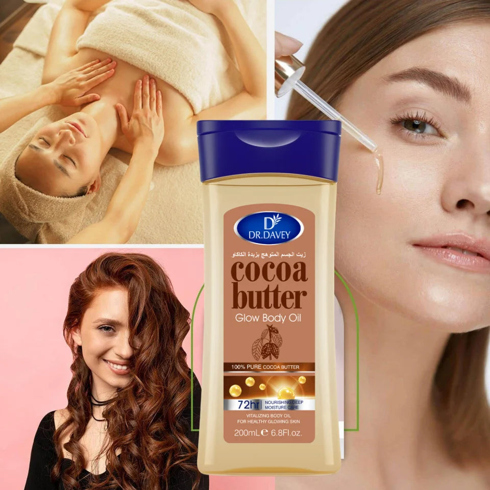 Cocoa Butter Body Oil Cocoa Butter Glow Body Oil Body Oil Skin Care Essential Oil,Suitable for all skin types,VITALIZING BODY OI