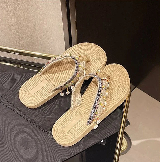 Woman Slippers Low Heel Shoes For Women On Beach Sandals Non Slip Slides Wholesale Bulk Sale Unique Comfortable And Elegan Price