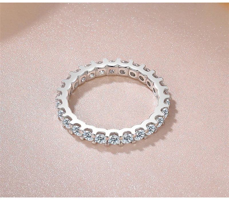 So-Bling S925 Sterling Silver Rings For Women Elegant Fine Cubic Zirconia Ring Bridal Wedding Engagement Women Trendy Jewelry