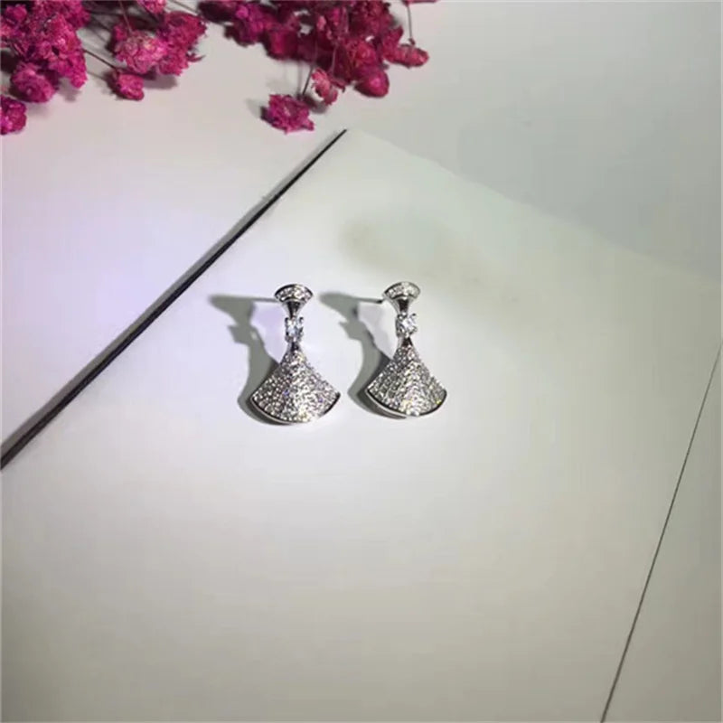 Design Fashion Earring 925 Silver Jewelry Earring 3A Cubic Zirconia Earring