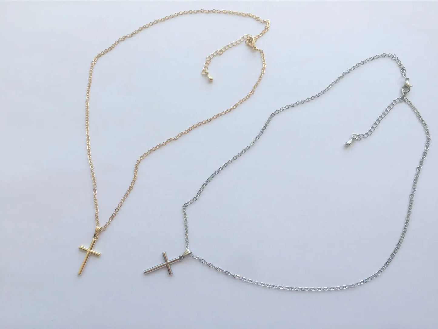 Gift Cross Necklace for Women - Gold Plated Cross Necklace Layered Small Side Necklace Women's Fashion Jewelry