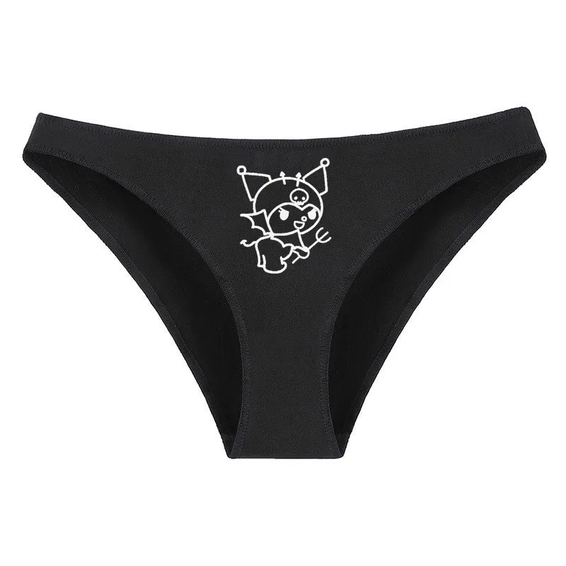 Hello Kitty Pure Cotton Triangle Pants Child Kawaii Pattern Underpants Kuromi Black White Daily Clothes Shorts Birthday Gift