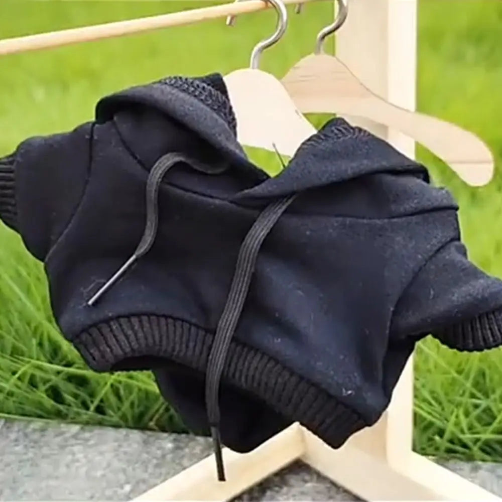 10/15cm/20cm コットンドール用ハンドメイドファッション服パーカー、1/12 BJDドール用スウェットシャツ衣装、1/11 1/12 OB11用トップス