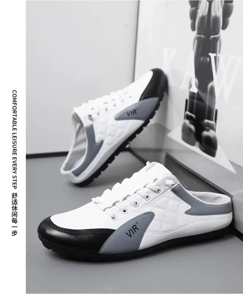 2025 Summer Slippers for Men Trendy Men's Flat Bottom Casual Shoes Soft Sole Support Shoes Men's Sneakers Zapatos De Hombre