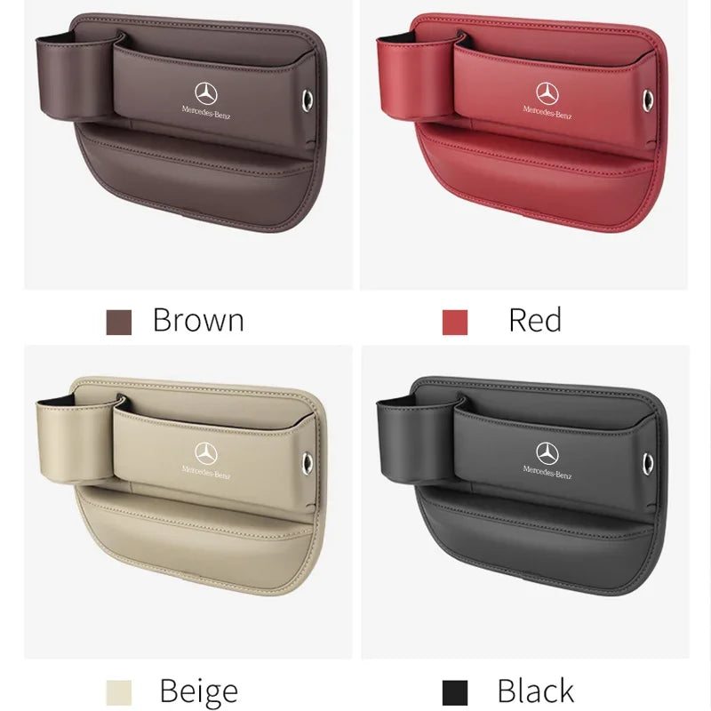 For Mercedes-Benz A B C E S V R-Class A45 C43 CLA GLA GLB GLC SLK SL Car Seat Gap Multifunction Storage Box Seat Gap Cup Holder