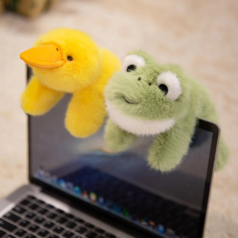 Animals Plush Toys Cute Frog/Duck/Cow/Horse Dolls Soft Birthday Gift For Girls And Children Accompany Appease Stuffed Dolls