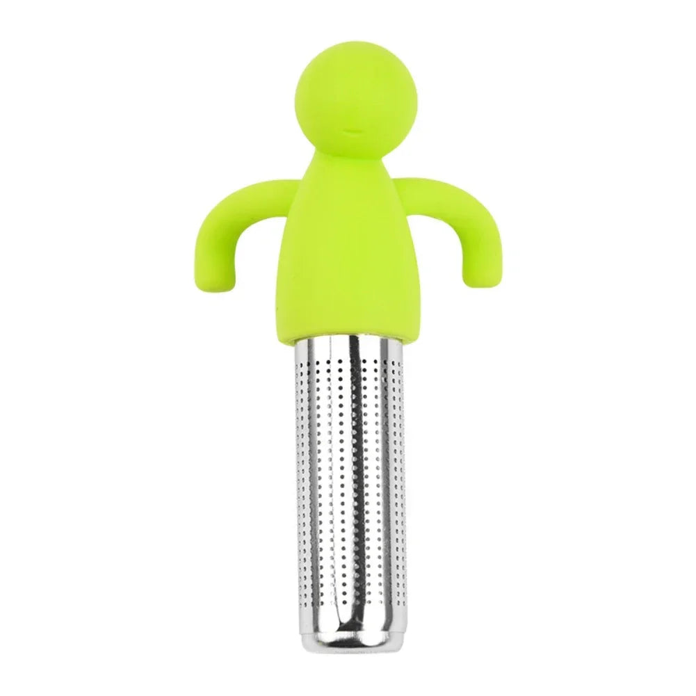 Stainless Steel Tea Infuser Kitchen Accessory Household Use Reusable Metal Makeup Brushes Massage Kitchen Dining Bar Garden
