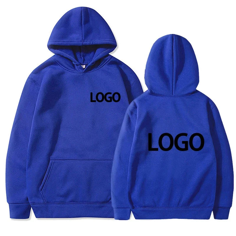 Customized Printing Men's and Women's Hoodies, Loose Casual Clothing, Fashionable Long Sleeved Hooded Pullover, 2025