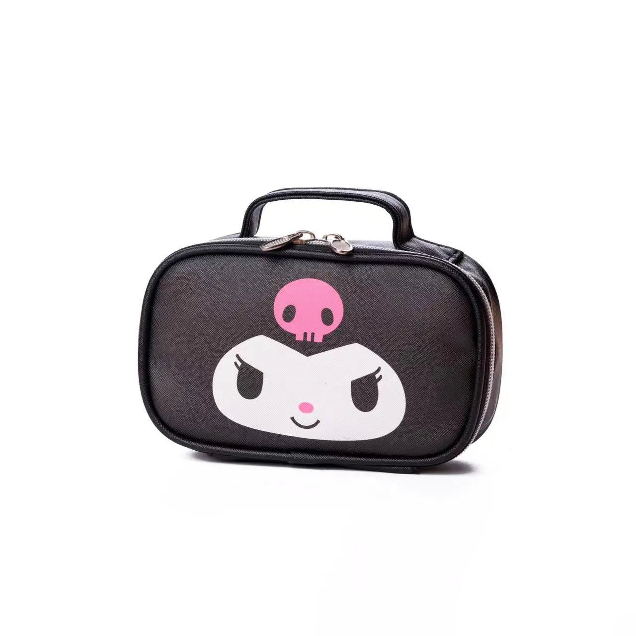 Sanrio Hello Kitty Large Capacity Pencil Case Kuromi My Melody Cartoon PU Cosmetic Bag Portable Student Stationery Storage Bag