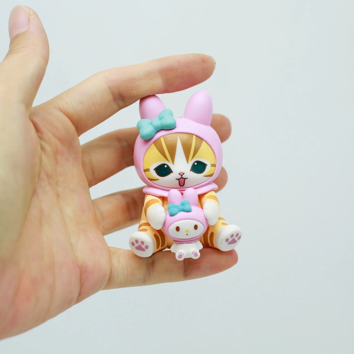 Sanrio Characters Mofusands Blind Box Toy Cat Cosplay Hangyodon Hello Kitty Kuromi Cinnamoroll Collect Figure Desk Car Decor