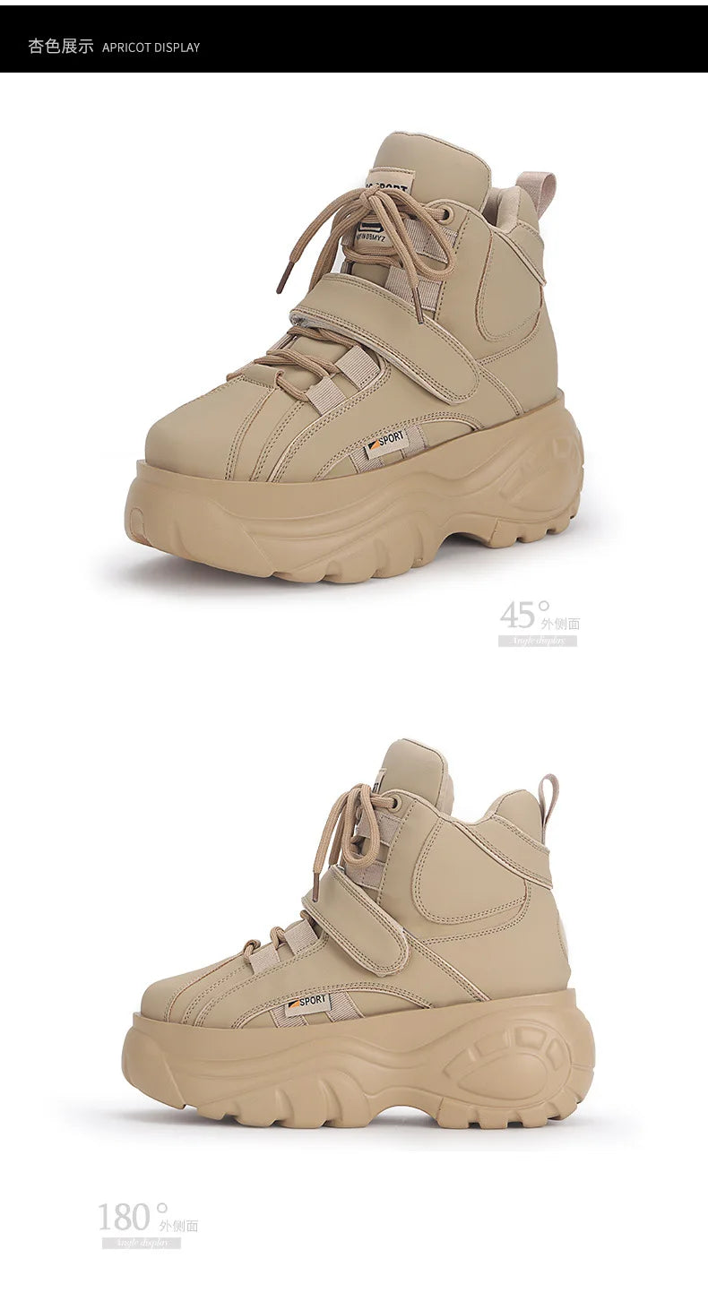Sneakers Women Heel Platform New 2023 Pumps Sneakers Female Heels Wedges Chunky Shoes for Women Luxury High Quality Women Shoes