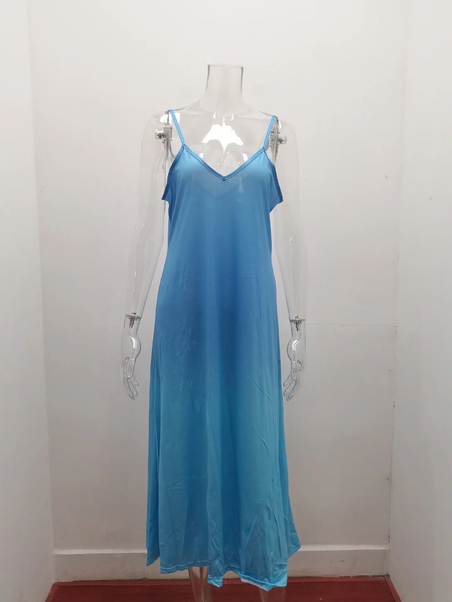 Plus Size 4XL 5XL Women's Summer Casual Loose Strap Dress Sexy Beach Boho Maxi Dress Large Size Long Dresses Female Robe Femme