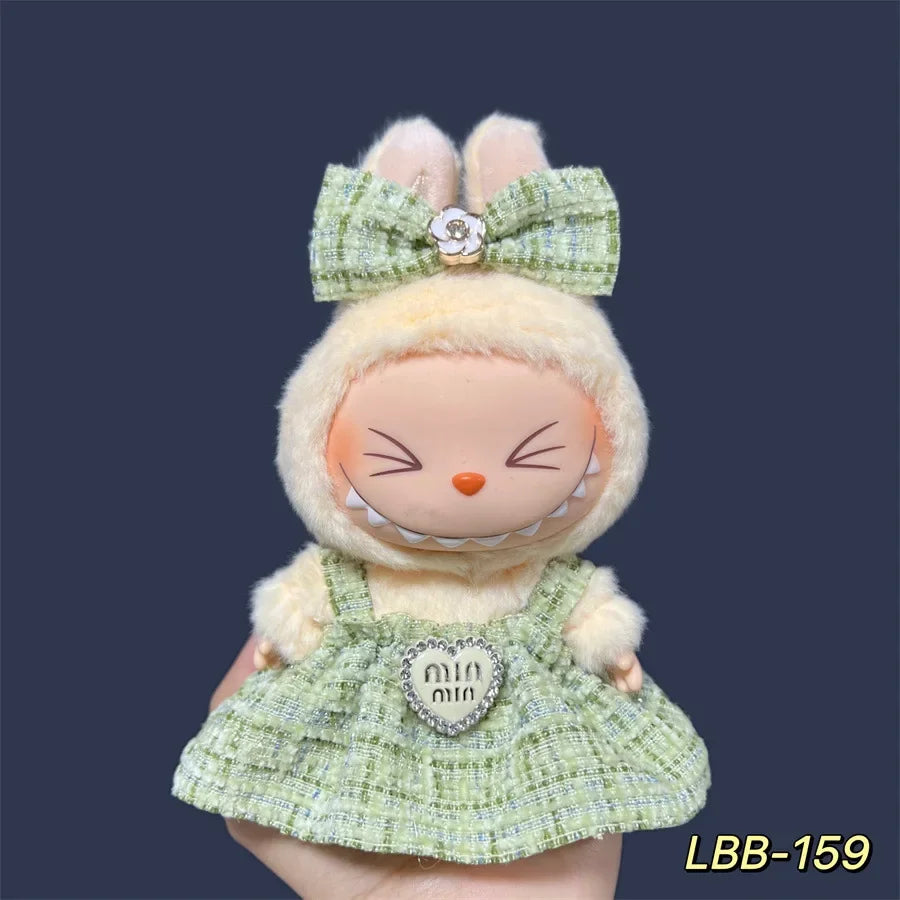 17cm Labubu ぬいぐるみスカート - DIY服アクセサリーにぴったりのかわいいスカートセット ギフト 173個販売済み