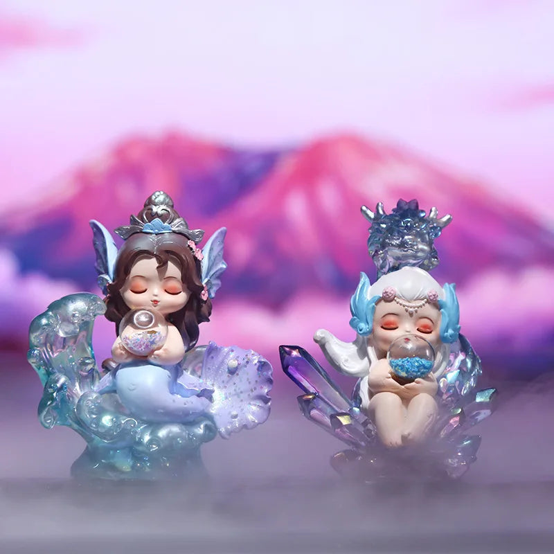 Surprise Box Sleepwalking Mountain And Sea Spirit Beast Blind Box Chinese Style Luminous Doll Desktop Ornament Birthday Gifts